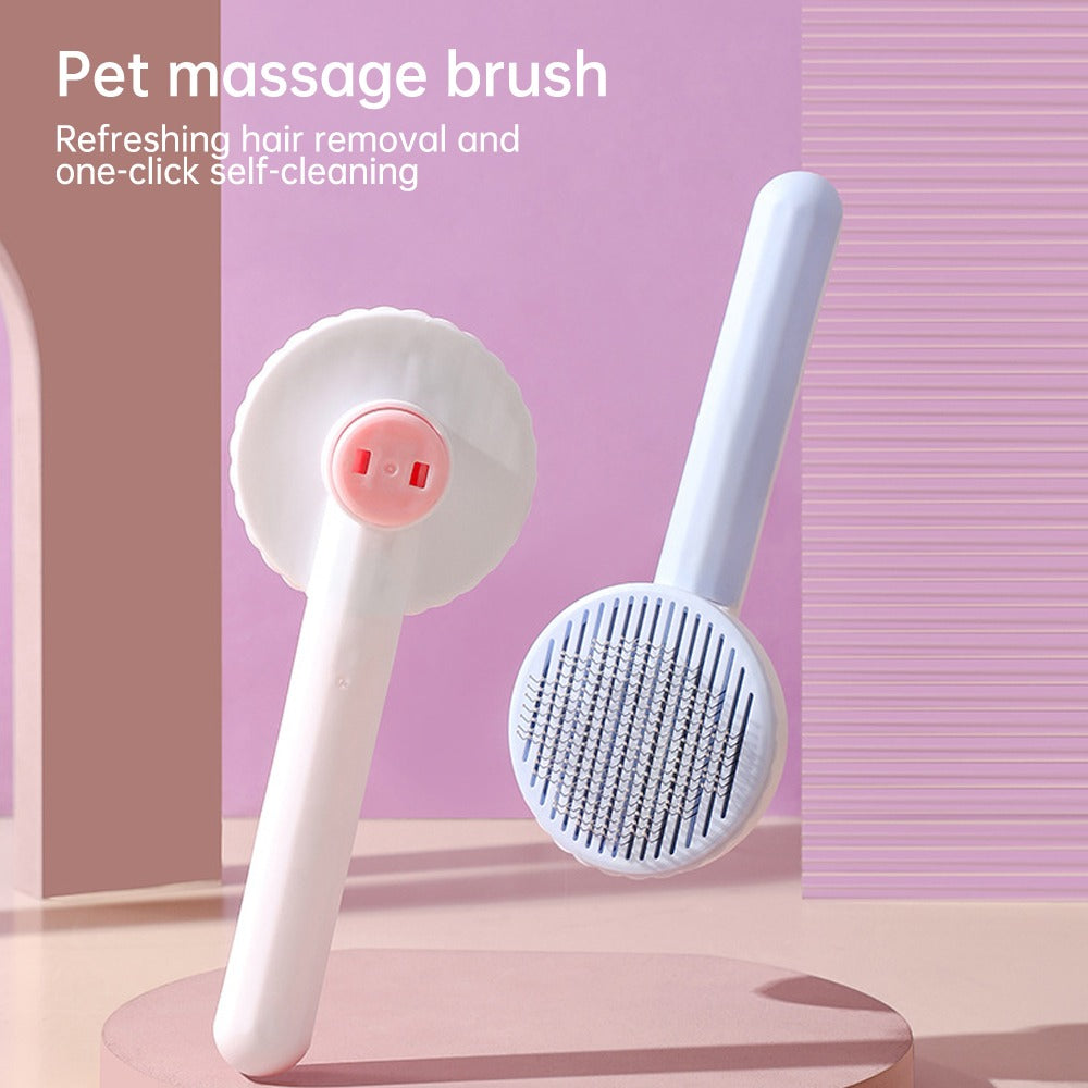 Self-Cleaning Slicker Brush & Deshedding Tool