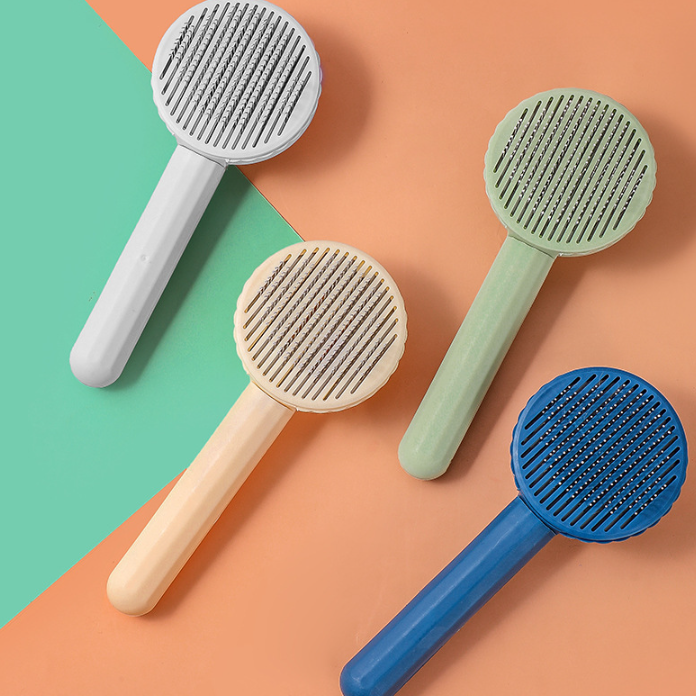 Self-Cleaning Slicker Brush & Deshedding Tool