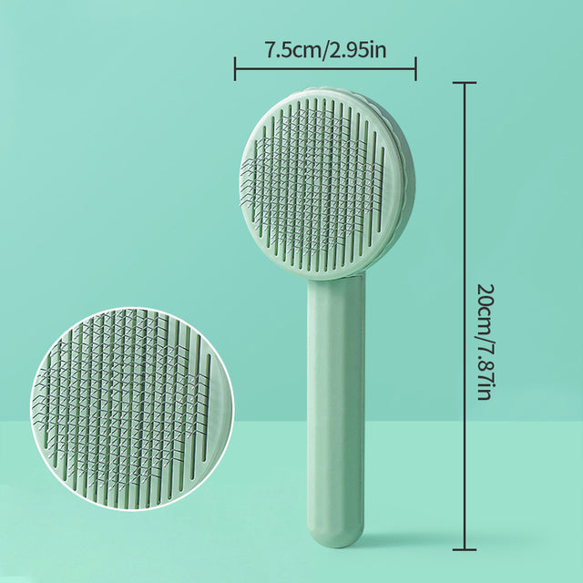 Self-Cleaning Slicker Brush & Deshedding Tool