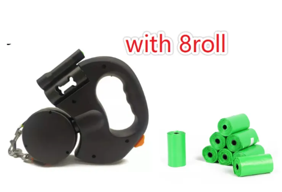 Retractable Dog Leash with LED Safety Light